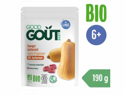 Good Gout Kapsička BIO Máslová dýně s jehněčím masem 190 g