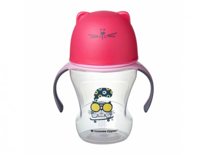 Tommee Tippee Hrnek s pítkem Soft 230ml 6m+ Pink - VÝPRODEJ