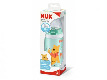 NUK FC Láhev PP Active Cup DISNEY-Medvídek Pú,300ml,SI pítko