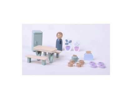 Little Dutch Dřevěný hrací set kuchyň 19ks -
