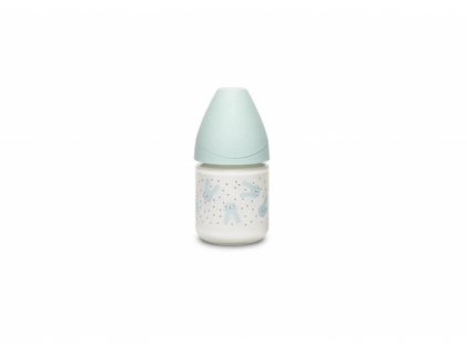 Suavinex Láhev SKLO 120 ml S HYGGE - RŮŽOVÁ