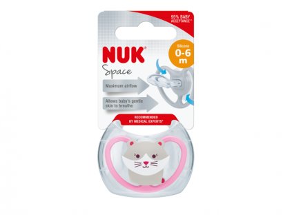 NUK dudlík Space holka, 0-6 měsíců box