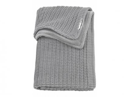 Meyco deka do kočárku/kolébky samet HARRINGBONE grey