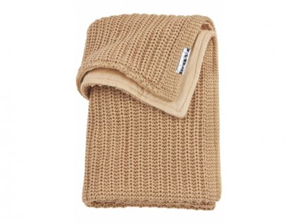 Meyco deka do kočárku/kolébky samet HARRINGBONE sand