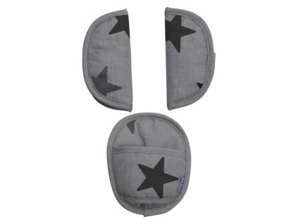 Dooky Chránič pásu Universal Pads Grey Stars