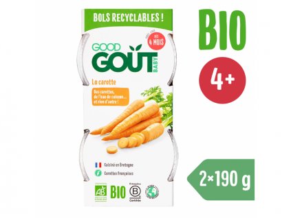 Good Gout BIO Mrkvové pyré (2x120 g)