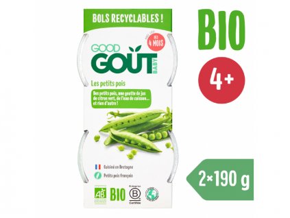 Good Gout BIO Hráškové pyré (2x120 g)