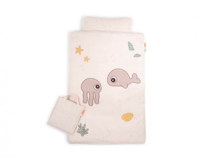 DONE BY DEER Povlečení Jelly & Wally (junior) - růžové - VÝPRODEJ DVOREČEK