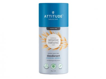 Attitude Přírodní tuhý deodorant - pro citlivou a atopickou pokožku, bez vůně 85 g