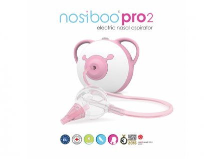 NOSIBOO Pro2 Elektrická odsávačka nosních hlenů - růžová