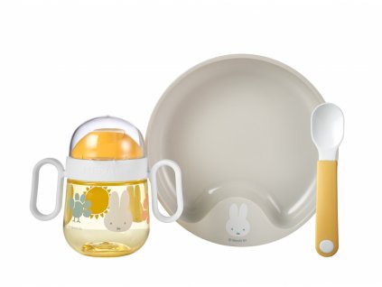 Mepal Dětská jídelní sada Mio 3-dílná Miffy Explore - VÝPRODEJ