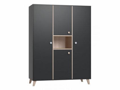 Faktum Skříň třídílná Colette Antracit