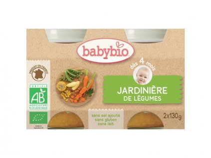 BabyBio příkrm zeleninová směs 2x130g