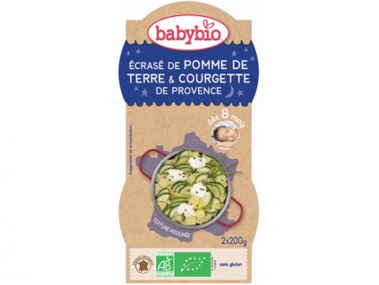 BabyBio brambory s cuketou, créme fraiche a parmezánem 2 x 200 g