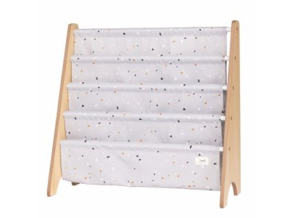 3 SPROUTS Stojan na knížky Recycled Terrazzo/Light Gray