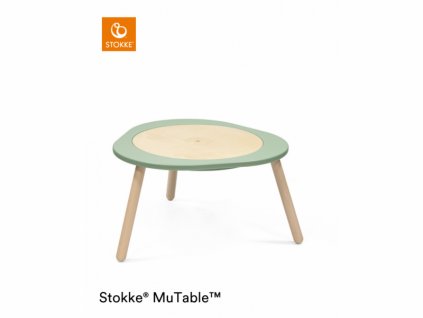 Stokke MuTable™ V2 Clover Green, multifunkční hrací stůl
