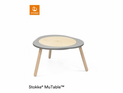 Stokke MuTable™ V2 Storm Grey, multifunkční hrací stůl