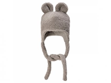 T-TOMI Cap TEDDY Grey (3-6 měsíců), 36-40 cm