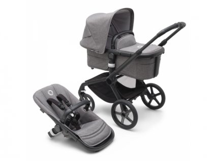 Bugaboo Fox 5 komplet BLACK/GREY MELANGE