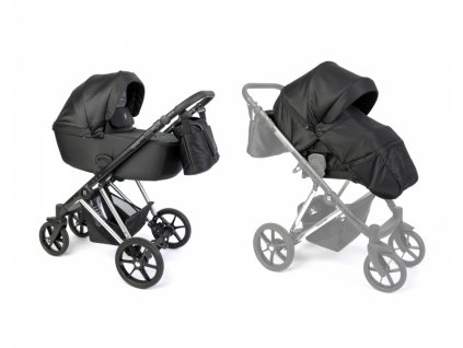 Dada Prams Prams Apus kočárek 2v1 Special Edition JetBlack - VÝPRODEJ DVOREČEK