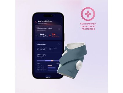 OWLET Dream SockTM – Chytrá ponožka s zdravotnickou certifikací 0-18 měsíců (Bedtime Blue)