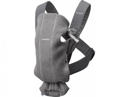 Baby Björn nosítko MINI Dark Grey, 3D Jersey