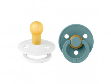 109968 6 bibs colour okruhle cumliky z prirodneho kaucuku 2ks velkost 1 white islandsea 110372 5713795227006