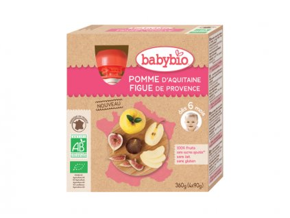 BabyBio kapsička jablko fík 4x90g