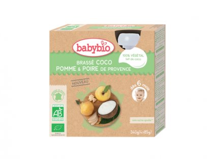 svačinka s kokosovým mlékem - jablko a hruška 4 x 85 g