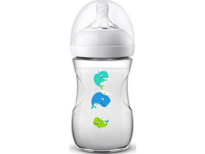 Philips AVENT Láhev Natural 260 ml, 1 ks velryba