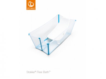 Stokke Skládací vanička a lehátko Flexibath®, Transparent Blue