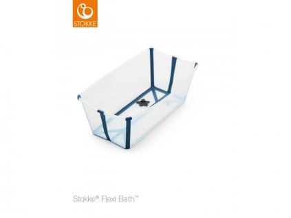 Skládací vanička Flexi Bath®, Transparent Blue