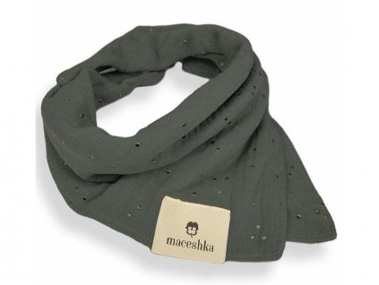 Maceshka Slintáček Nature dvojitý se zlatým puntíkem, gris