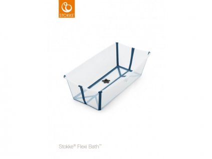 Stokke Skládací vanička Flexi Bath® X-Large, Transparent Blue