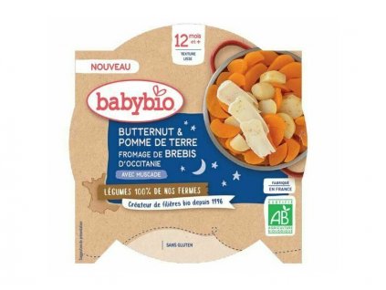 BabyBio brambory máslová dýně ovčí sýr 230g