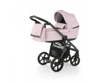 Prestige 3 Active 6v1 podvozek grey/černá rukojeť + sada BALLERINA (RŮŽOVÁ - sed.část, hl.korba, taška, fusak, slunečník)- VÝPRODEJ DVOREČEK