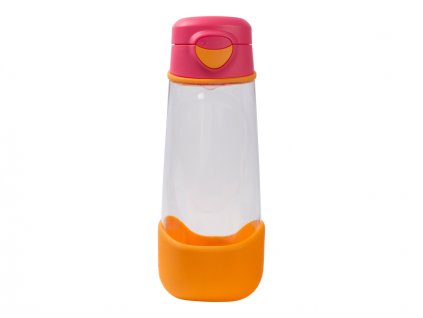 B.BOX Sport láhev na pití 600 ml- růžová/ oranžová