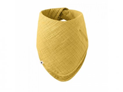 Bibs Bandana mušelínový slintáček z BIO bavlny - Mustard