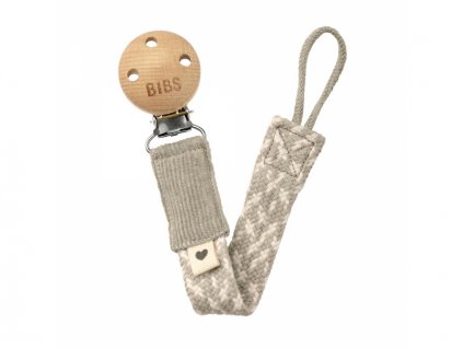 Bibs klip na dudlík - Sand / Ivory
