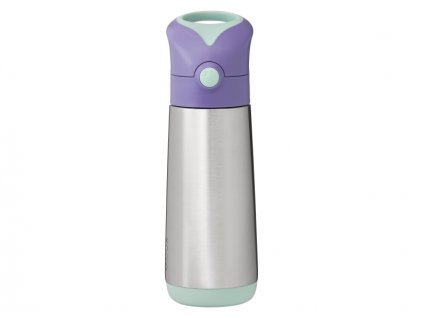 B.BOX Termoska na pití s brčkem 500 ml - lilac pop