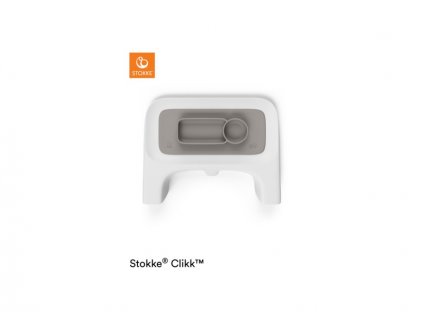 Stokke Silikonová podložka Soft Grey ezpz ™ na pultík k jídelní židličce Clikk™