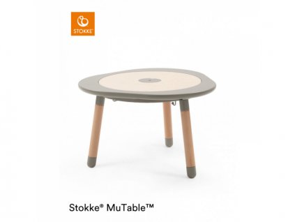 Stokke MuTable™ New Dove Grey, multifunkční hrací stůl