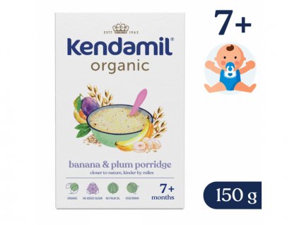 Kendal Nutricare BIO Nemléčná kaše se švestkami a banánem (150 g)