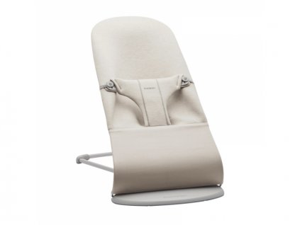 BabyBjörn Lehátko Bouncer BLISS 3D Jersey, světlá konstrukce/Light beige