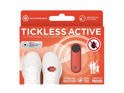 TICKLESS ACTIVE - ultrazvukový odpuzovač klíšťat - Korálový