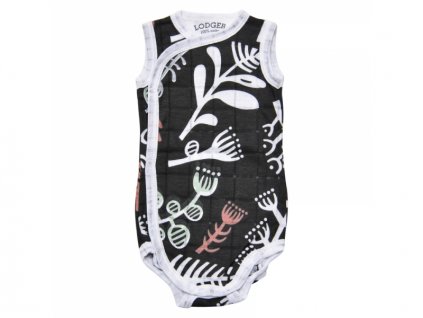 Lodger Body Romper Fold Over Botanimal Raven vel. 62