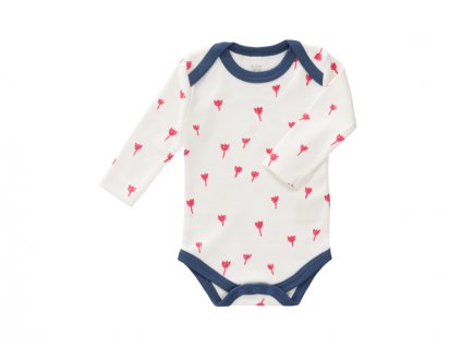 Fresk Body s dlouhým rukávem Tulip red, 3-6 m - VÝPRODEJ DVOREČEK