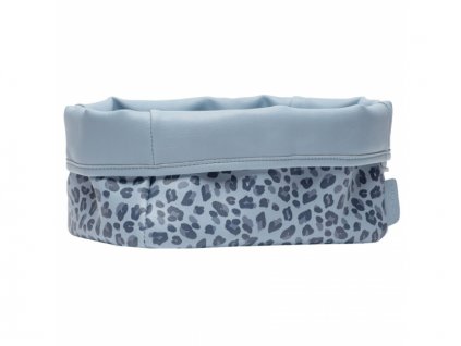 Bebe-Jou Textilní košík na kojenecké potřeby Leopard Blue - VÝPRODEJ