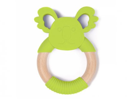 Bo Jungle kousátko B-TEETHER ANIMAL WOOD Green Koala