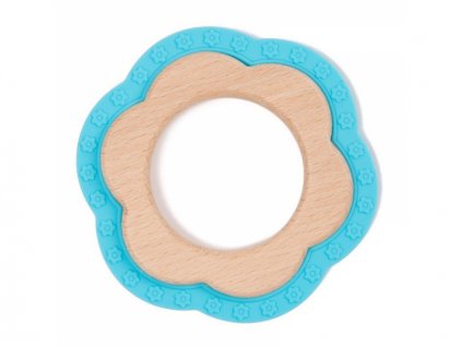 Bo Jungle kousátko B-TEETHER FLOWER WOOD Blue